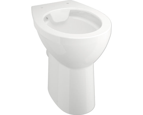 WC pe pardoseala inaltat Form & Style, evacuare orizontala, alb