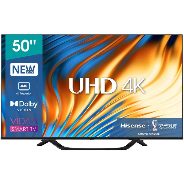 Televizor LED Smart HISENSE 50A63H, Ultra HD 4K, HDR10, 126 cm, Clasa G, Negru