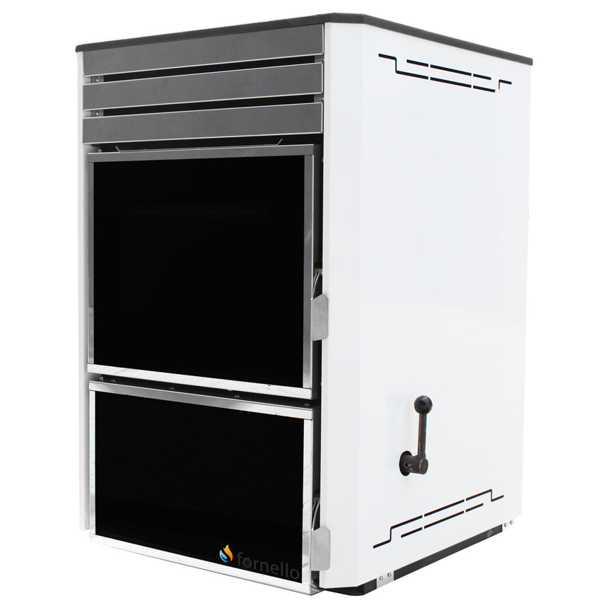 Termosemineu Fornello Dila Eco 29 kw pe lemn, carbune sau bricheti, pompa circulare grundfos, termometru, termostat, regulator tiraj, gratar ardere fonta, curatare facila
