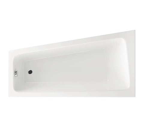 Cada de Baie Asimetrica pe Colt, Radaway Evia, 150x80,5x42,50 cm, Colt, Stanga, Acril, Alb, WA1-44-150x080L
