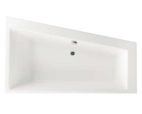 Cada de Baie Asimetrica pe Colt Radaway Palea, 170x100,5x48,50 cm, Colt Dreapta, Acril, Alb, WA1-34-170x100P
