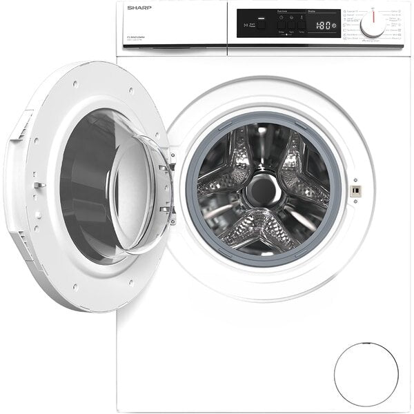 Masina de Spalat Rufe Frontala SHARP ES-NFB814CWDA-EE, Steam+, 8 kg, 1400 rpm, Clasa A, Alb
