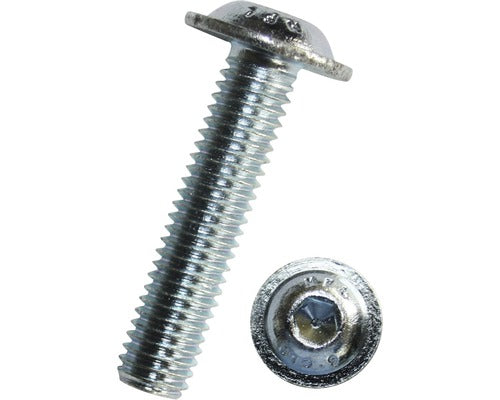 Suruburi Metrice Cu Cap Semibombat Si Hexagon Interior Dresselhaus 4x6 Mm Din7380-2 Otel Inox A2, 100 Bucati