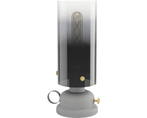 Veioza Gargrave E27 Max. 1x40w, Sticla/gri