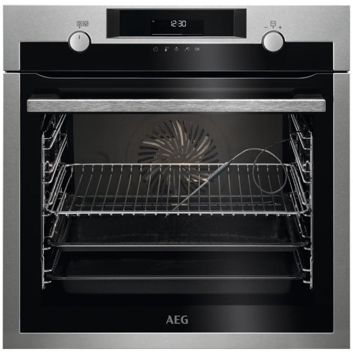 Cuptor incorporabil AEG BCE558370M, Electric, 71 l, Autocuratare catalitica, Conectivitate Wi-fi, SteamBake, Grill, Clasa A+, Inox