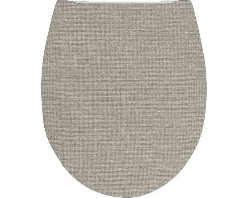 Capac WC form & style, inchidere lenta, decor textil