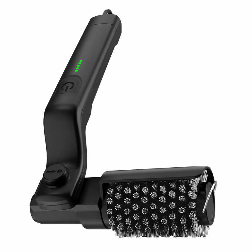 Perie Electrică Grill BBQ Reîncărcabilă, Curățare Rapidă 360°, Fără Fir, Cap Reglabil, Negru