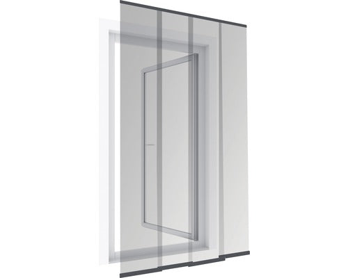 Perdea Lamele din Plasa de Tantari Pentru Usa Easy PLUS Antracit 120x250 cm