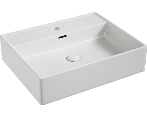 Lavoar Pe Blat Form & Style Makira 55x44 Cm Alb Lucios, Cu Ventil Scurgere Ceramic
