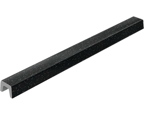 Prag Cabina Dus Fat Galaxy Black, Drept, Granixit, 100 cm, Negru