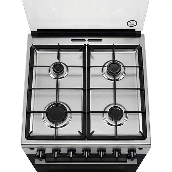 Aragaz Electrolux LKG604000X, Grill, Rotisor, 4 arzatoare, Gaz, 60 cm, Inox
