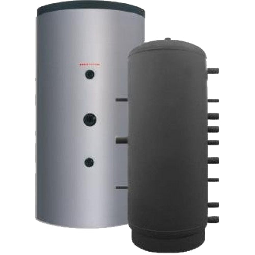 Rezervor de acumulare agent termic izolat Puffer Fornello P1000, 10 cm izolatie din poliuretan, 1000 litri, fara serpentina, presiune lucru 3 bar