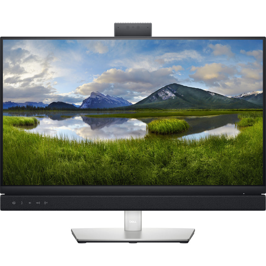 Monitor Videoconferinta LED IPS Dell Full HD, 23.8'', 60HZ, 5ms, Soundbar, Camera Web, Display Port, HDMI, USB, USB-C, C2422HE