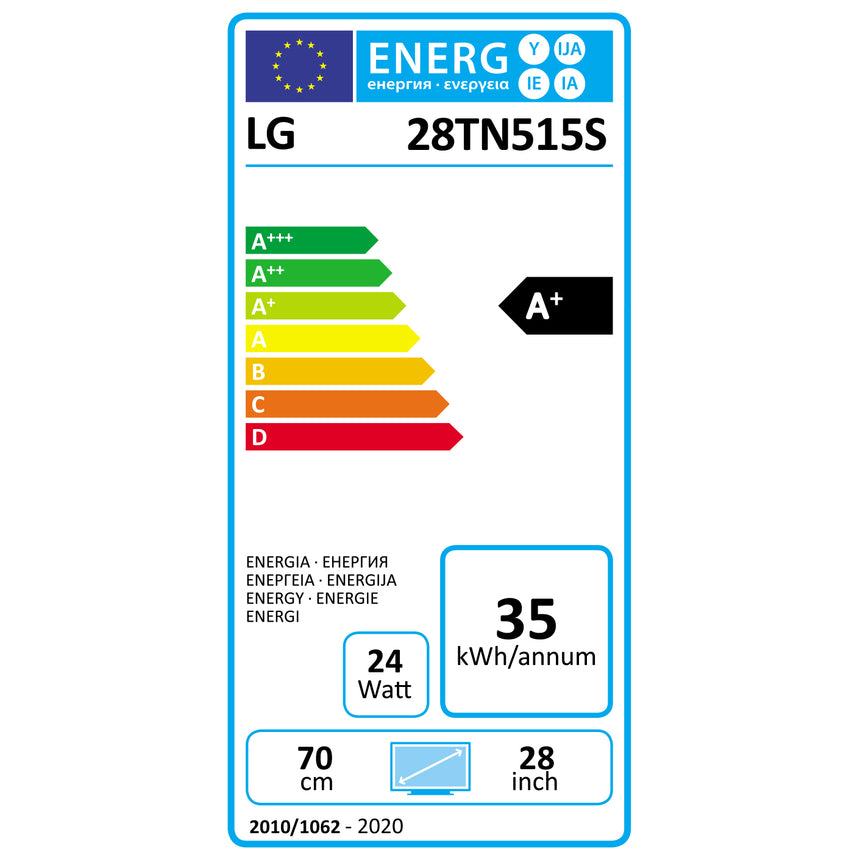 Televizor / monitor LG, 28TN515S-WZ, 70 cm, Smart, HD, LED, Clasa F