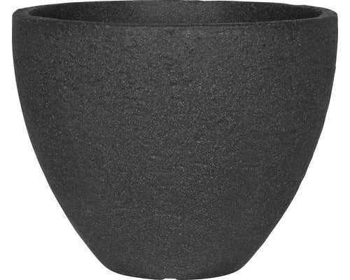 Ghiveci Geli Stone, Plastic, Ø 40 H 31 Cm, Antracit