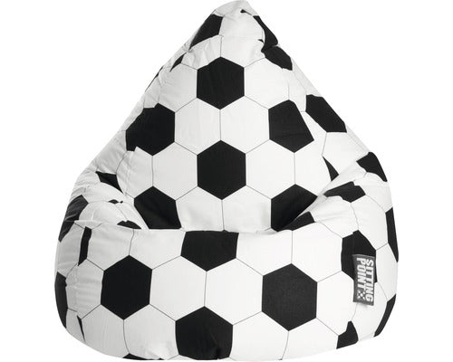 Fotoliu Puf Beanbag Sitting Point Xl Imprimeu Minge De Fotbal 70x110 Cm