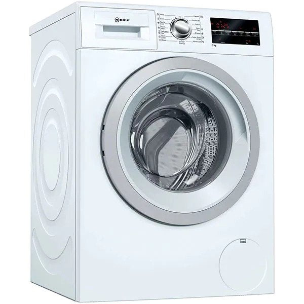 Masina de spalat rufe Neff W7461X3EU, 9 kg, 1400 RPM, Clasa C, EfficientSilentDrive, Stepless Water System, Speed Perfect, Display LCD, Alb