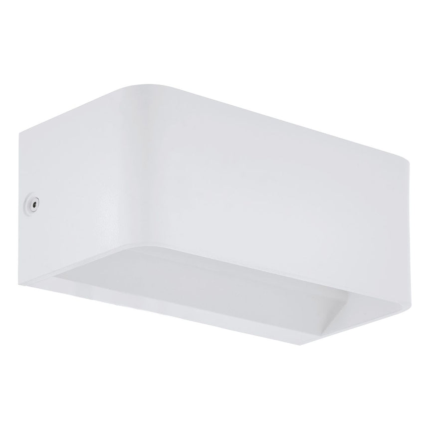 Aplica SANIA 4, EGLO, LED, 10W, 1100lm, lumina calda, aluminiu, alb, 20 x 9 x 8 cm