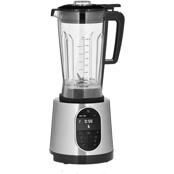 Blender WMF Kult Pro 416630011, 1.8l, 1600W, 6 trepte viteza, Argintiu-Negru