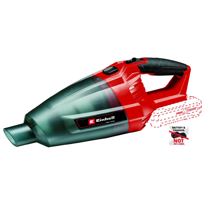 Aspirator portabil fara fir Einhell Power-X-Change, TE-VC 18 Li solo, 18 V, 4.2 kPa, 0.54 l, tub inclus pentru aspirare podea