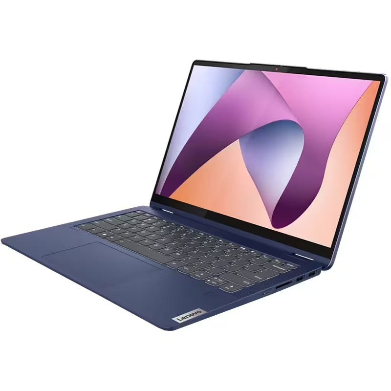 Laptop 2 in 1 LENOVO IdeaPad Flex 5 14ABR8, AMD Ryzen 5 7530U pana la 4.5GHz, 14" WUXGA Touch, 8GB, 512GB, AMD Radeon, Windows 11 Home, Albastru