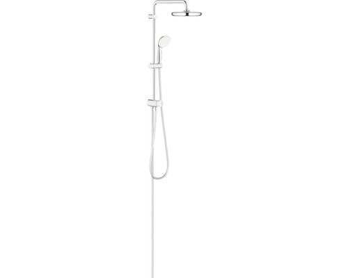 Sistem dus Grohe New Tempesta 210, montare aparenta, brat dus rotativ, diverter, para dus inclusa, anti-calcar, crom