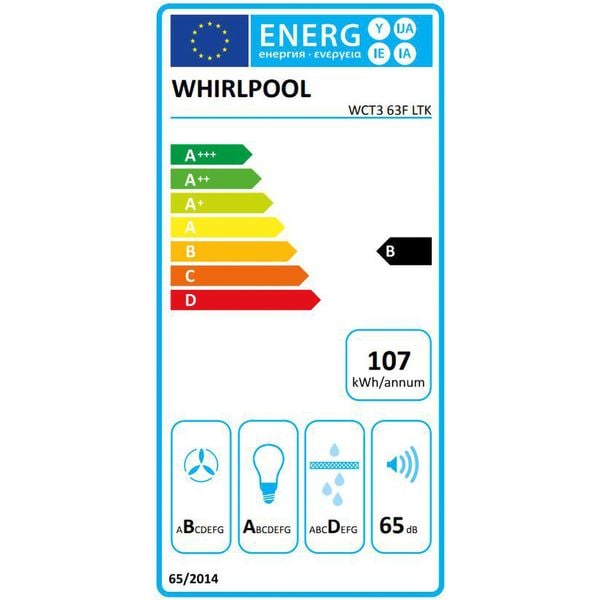 Hota incorporabila, Whirlpool, latime 51,4 cm, control electromecanic, clasa energetica B
