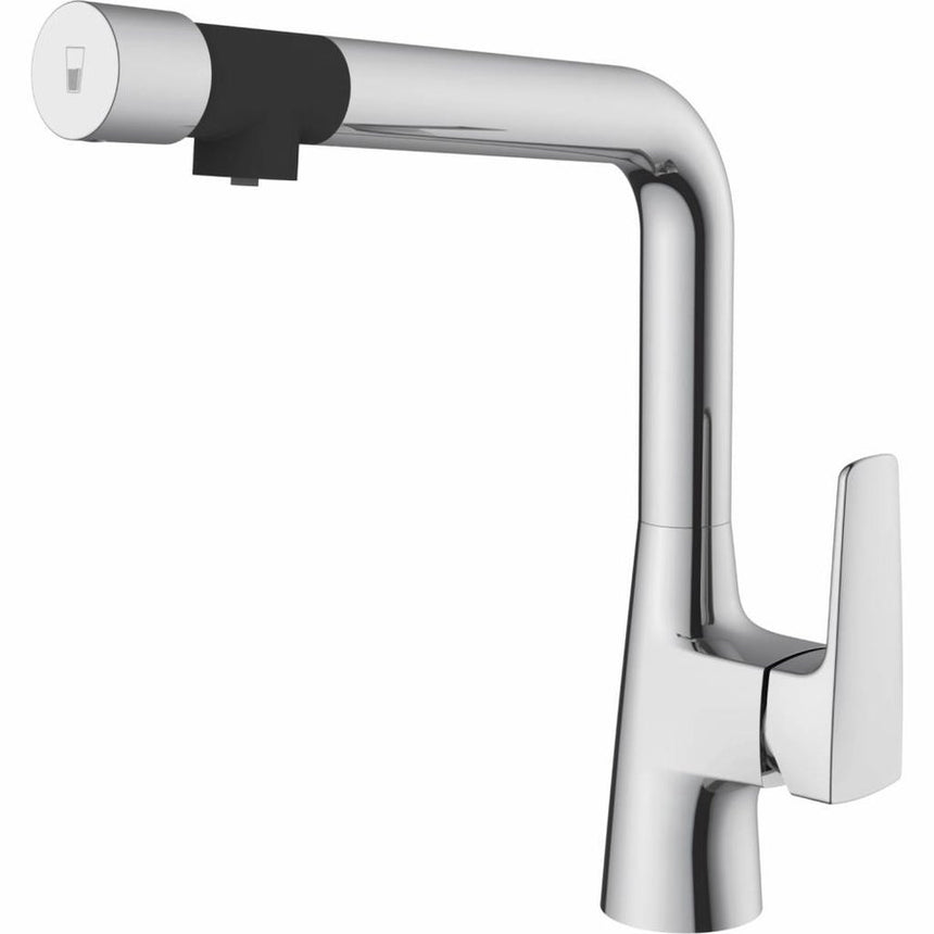 Baterie bucatarie cu sistem filtrare apa MIZU, BWT MyAqua Soft, crom