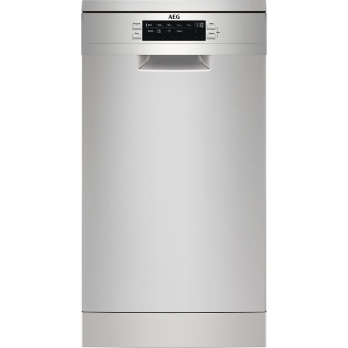 Masina de spalat vase AEG FFB73527ZM, 10 seturi, 9 programe, Motor Inverter, Clasa D, AirDry, Pro Clean, Afisaj digital, Inox