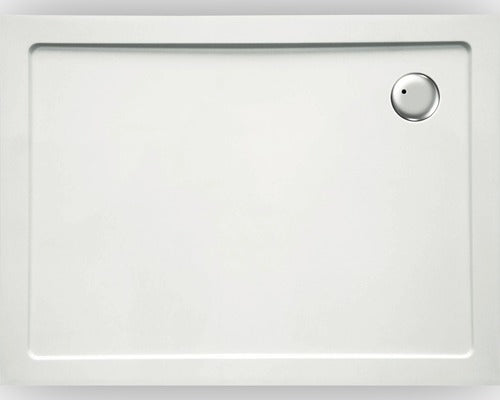 Cadita Dus Dreptunghiulara Sanotechnik din SMC 80x100 cm Alb