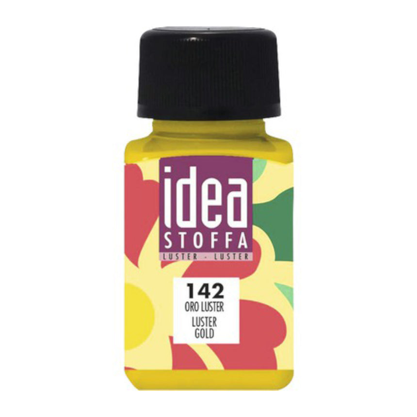 Vopsea Decorativa pentru Tesaturi Idea Stoffa Maimeri - Luster Gold - 60 ml