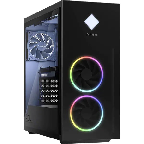 Desktop Gaming HP Omen GT21-0067nq, Intel Core i7-12700 pana la 4.9GHz, 32GB, SSD 1TB, NVIDIA GeForce RTX 3080 10GB, Windows 11 Home, Negru