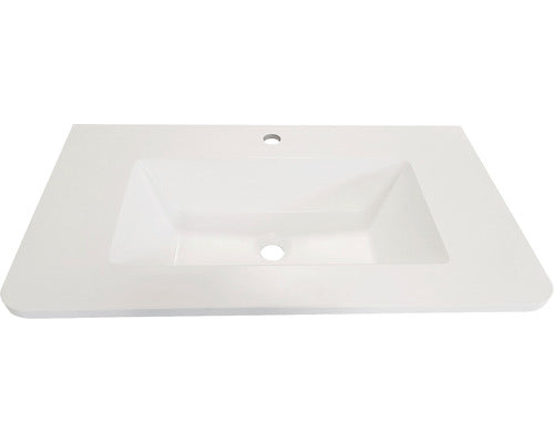 Lavoar Savini Geos, 81 cm, Compozit, Alb