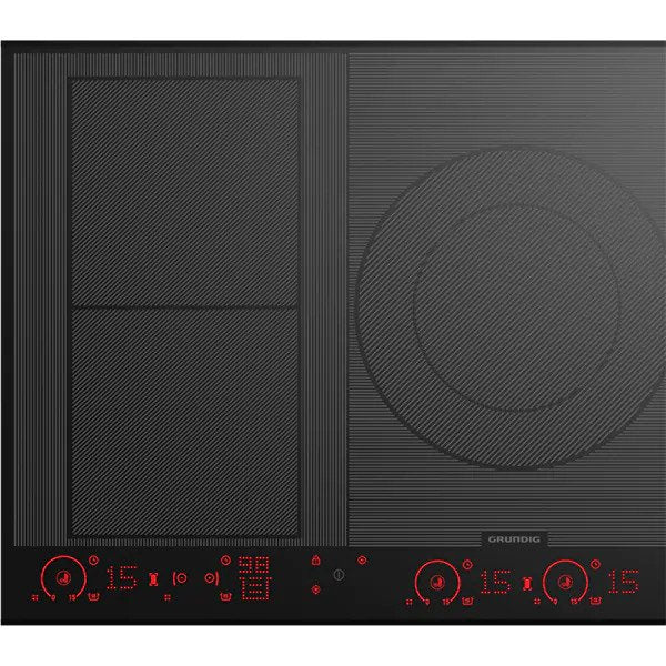 Plita incorporabila GRUNDIG GIEI938570HF, Inductie, 5 arzatoare, Touch Control, Negru