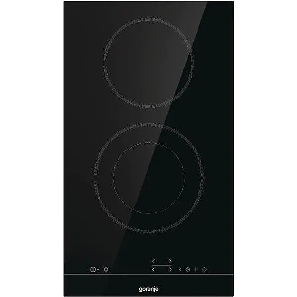 Plita ceramica incorporata, Gorenje, 2 zone de gatit, TouchControl, Negru