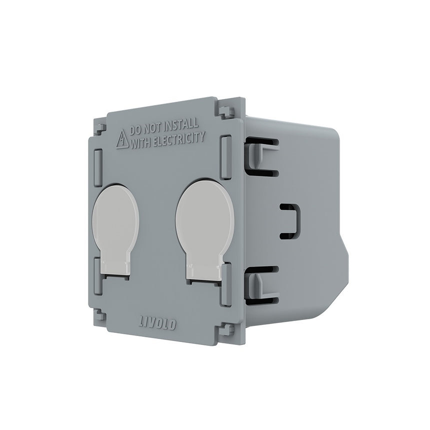 Modul Intrerupator, LIVOLO, Dublu, Cap Scara/ Cap Cruce, Aplicatie ZigBee, Touch