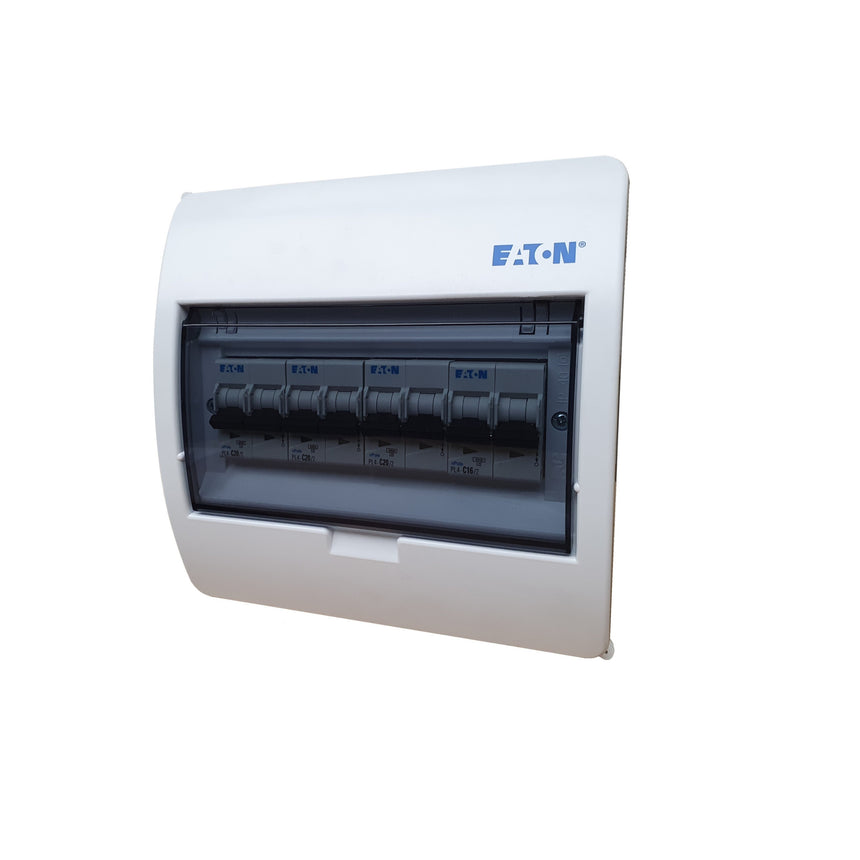 Tablou electric, Eaton, 8 module, montaj aparent, ABS, alb