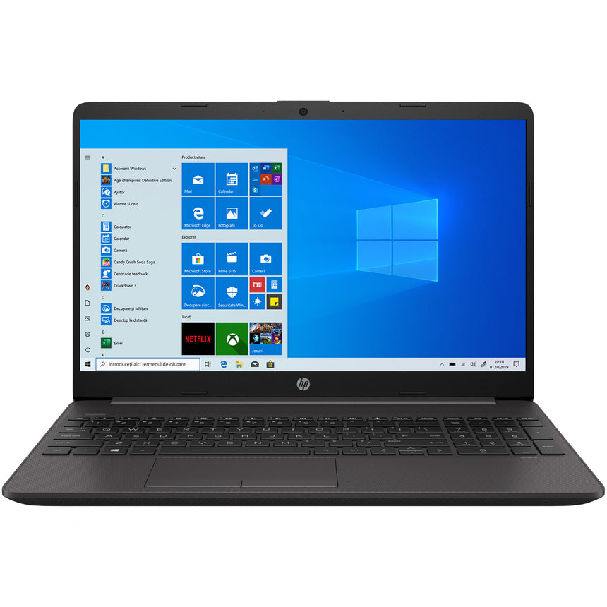 Laptop HP 255 G8 cu procesor AMD Ryzen™ 5 3500U, 15.6", Full HD, 8GB, 256GB SSD, AMD Graphics, Windows 10 Pro, Dark Ash Silver