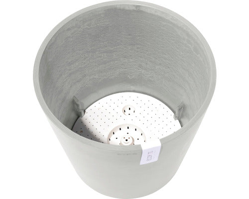 Ghiveci Ecopots Amsterdam Plastic Ø 40 Cm H 35 Cm Alb-gri