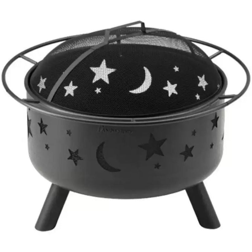 Semineu terasa stars and moon Grillchef, negru