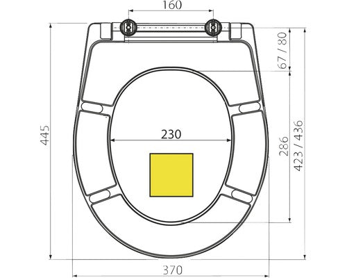 Capac WC Alca Plast A604 Pistachio, duroplast, inchidere lenta, 37x44,5 cm