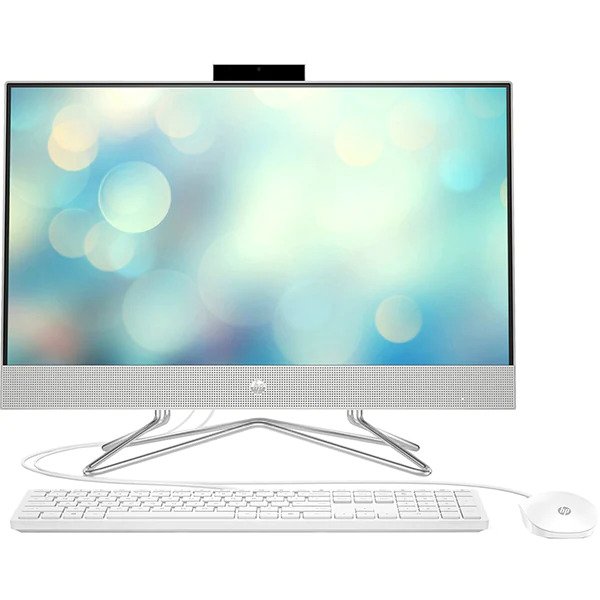 Sistem PC All in One HP Pavilion 24-dp0045nq, AMD Ryzen 3-4300U pana la 3.7GHz, 23.8" Full HD Touch, 8GB, SSD 256GB, AMD Radeon Graphics, Free DOS, Argintiu