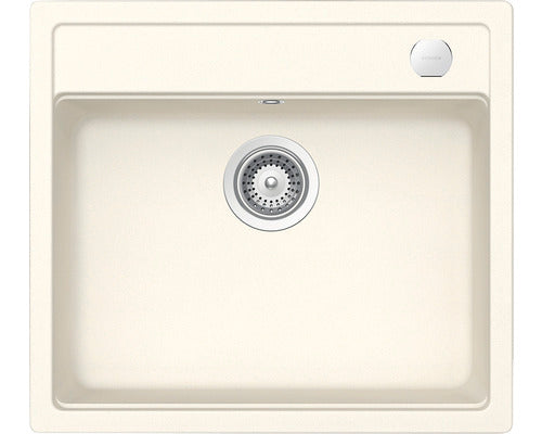 Chiuveta Bucatarie Cu O Cuva Schock Mono N-100 57x51 Cm, Fara Picurator, Cristadur Magnolia