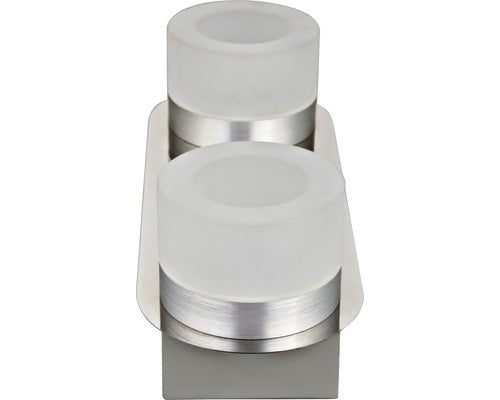 Aplica cu LED integrat Kynosural 2x6,5W 630 lumeni, pentru baie IP44, crom