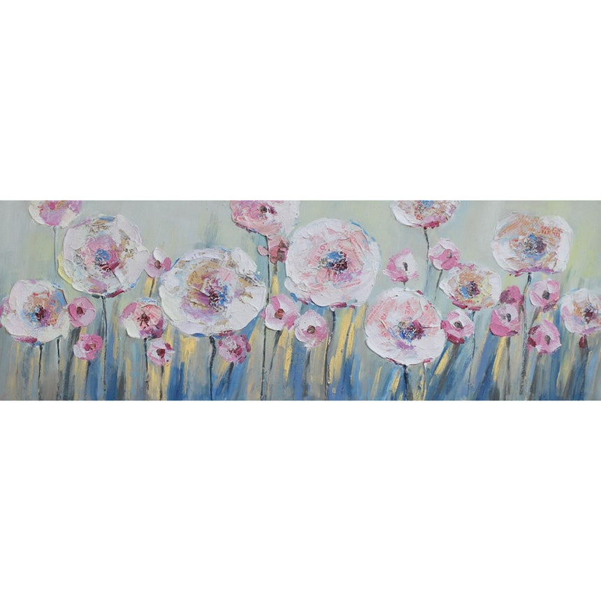 Tablou pictat manual Symphony, 50x150cm