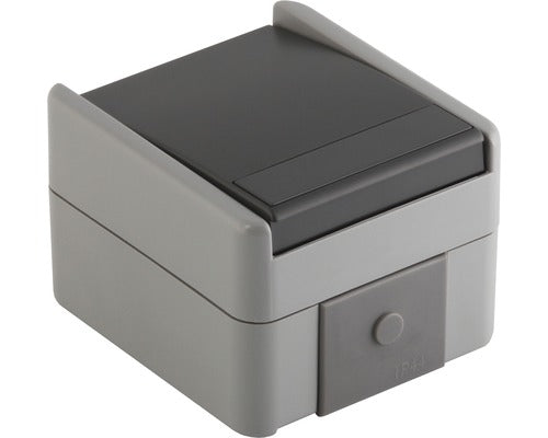 Intrerupator Cruce Tem Fontana Ip44 Gri, Montaj Aplicat
