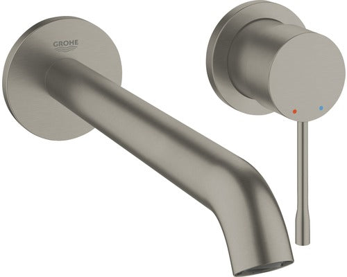 Baterie lavoar Grohe Essence 19967AL1, 1/2'', montare pe perete, 230 mm, cartus ceramic, mat, grafit