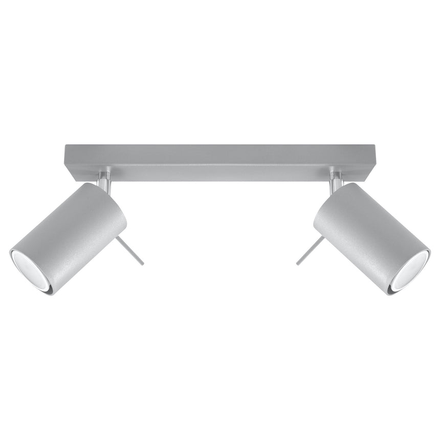 Plafon Ring 2, Sollux, gri, 30x6x16cm