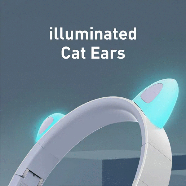 Casti Pentru Copii PROMATE Panda, Bluetooth, On-ear, Microfon, Mov-Alb