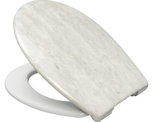 Capac WC FORM & STYLE Brooklyn, inchidere lenta, alb 39,7-47,6x36,2 cm